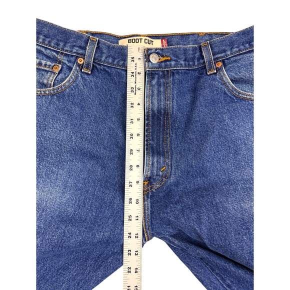 Vtg Y2K Levis 517 Bootcut Jeans Mens 38x34 Medium Wash Blue Pants - Picture 6 of 13